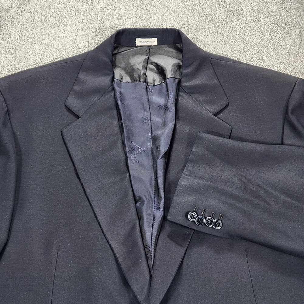 Brioni Suit Jacket Mens 44L Blue Wool Made In Italy Neiman Marcus Nomentano